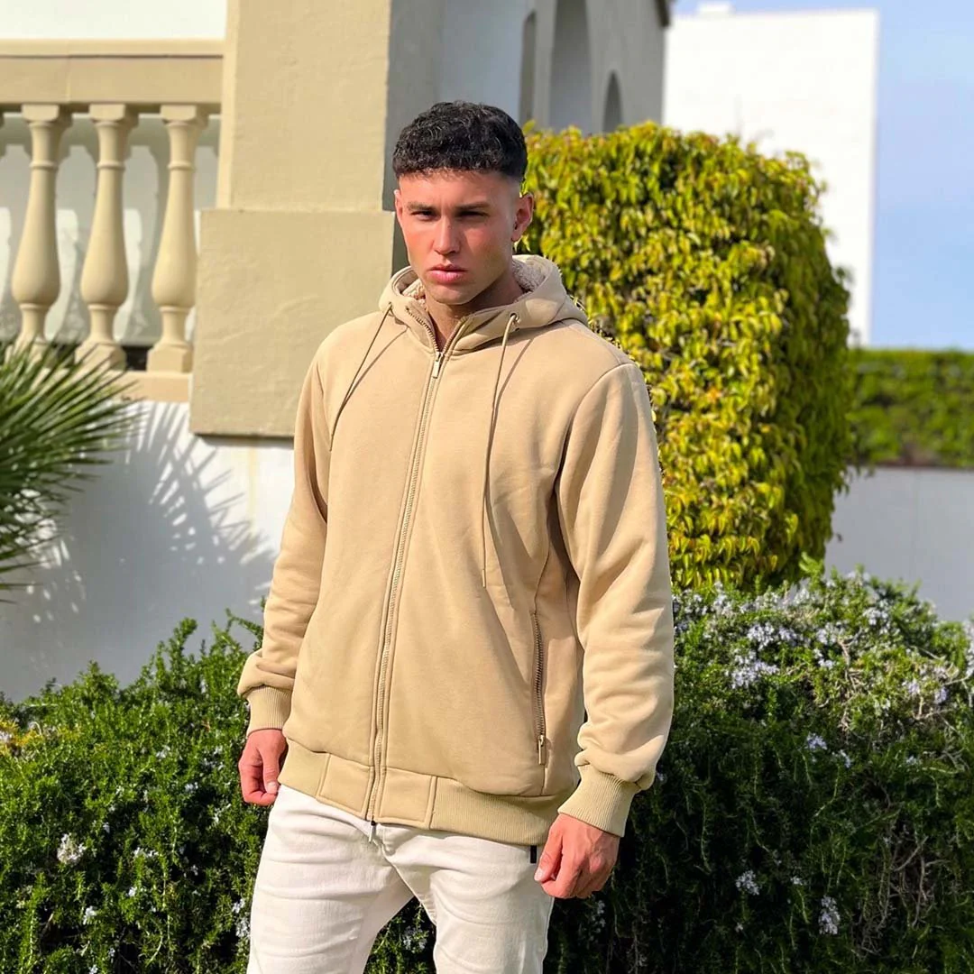 Men's Fleece Hoodie Jacket Windproof Winter Coats