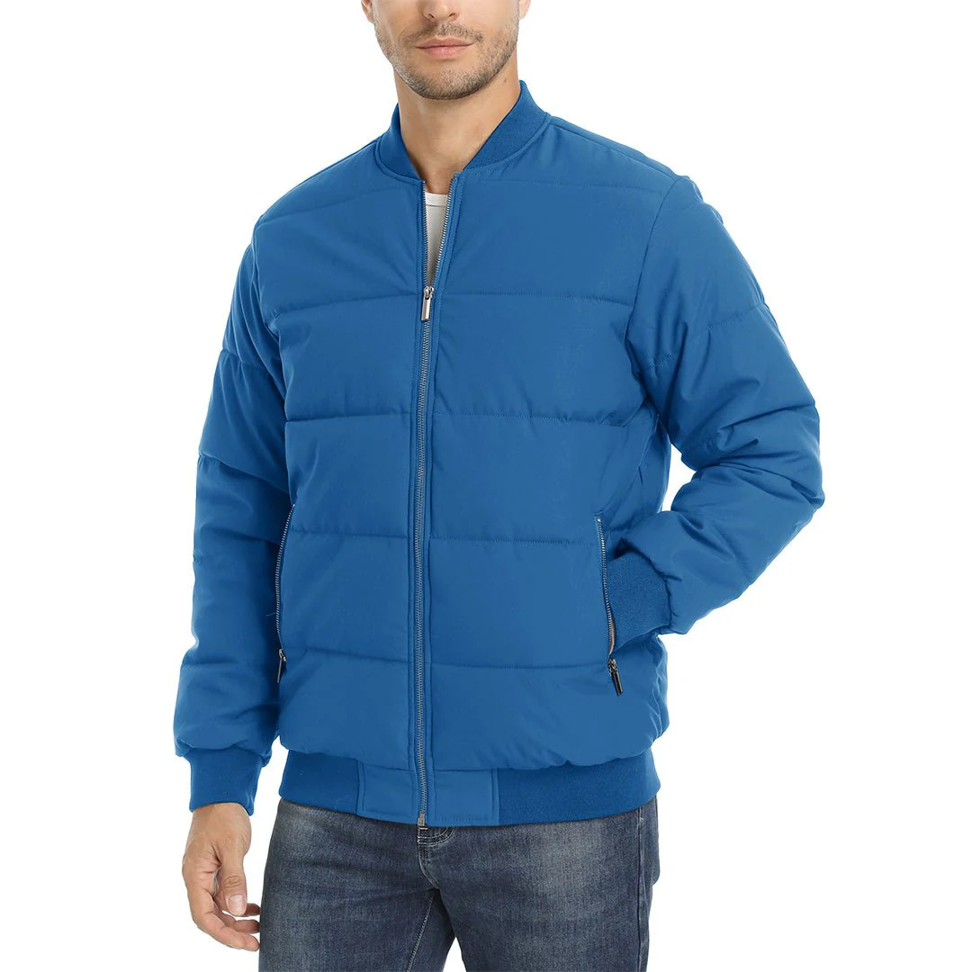 Men's Quilted Puffer Jacket Lightweight Water-Resistant Warm Winter Coat