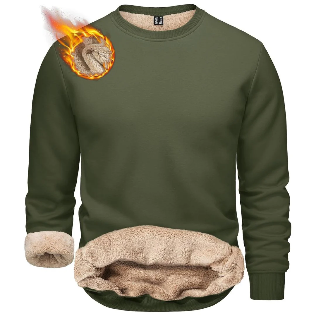 Men's Uncw Sweatshirts Vintage Crewneck Winter Active Warm Outdoor