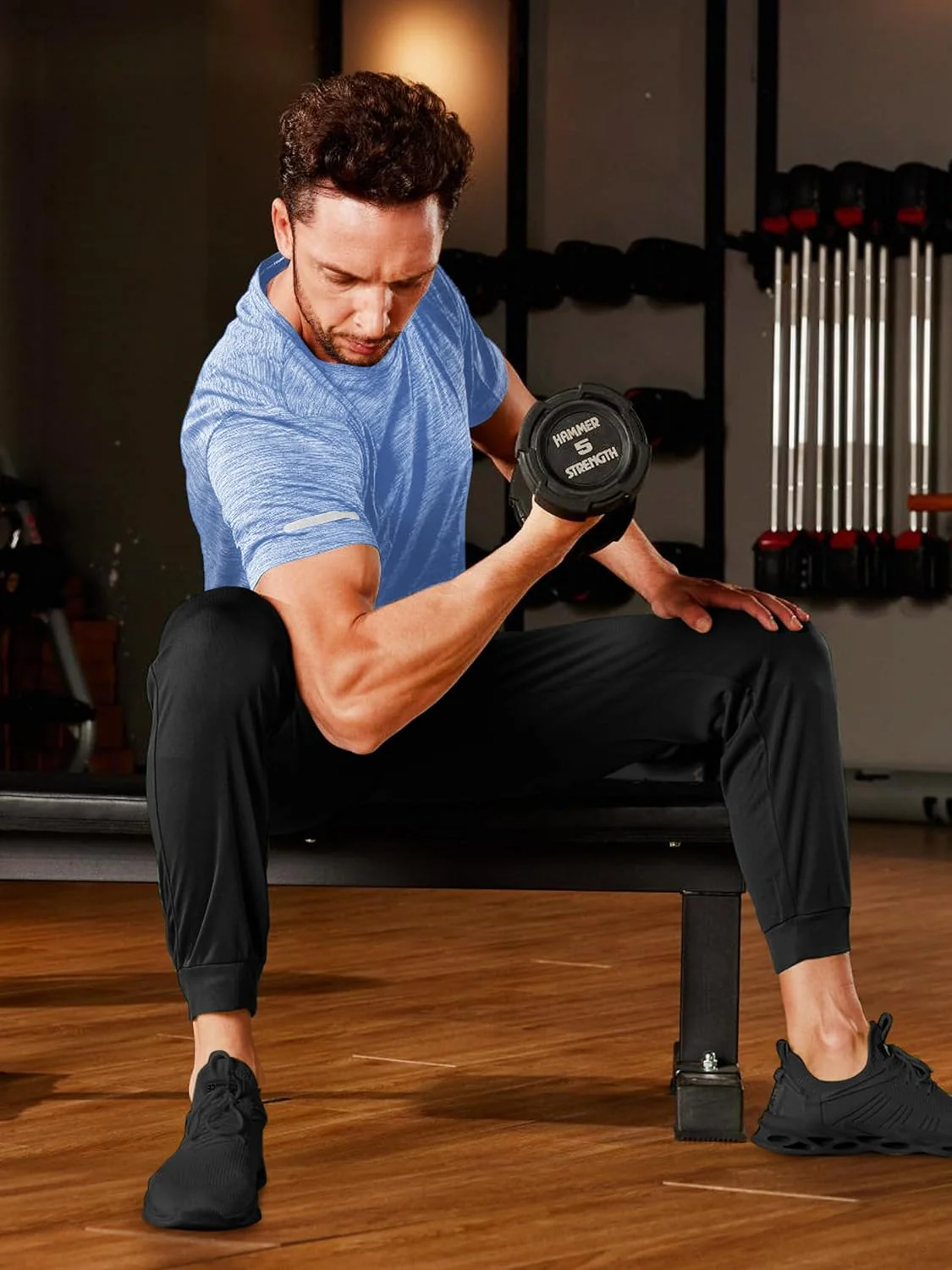 Men's Quick-Dry Workout Crew Neck T-Shirt