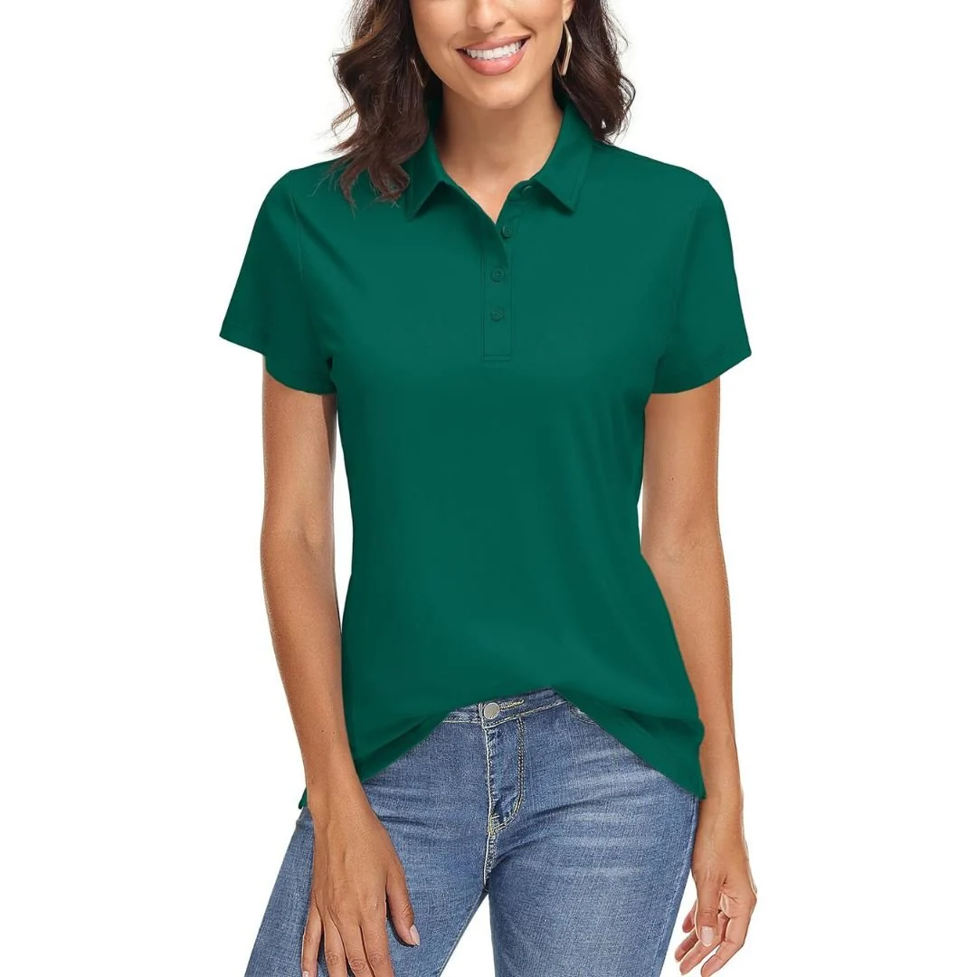 Women's UPF 50+ Sun Protection Golf Quick-Dry Polo Shirts