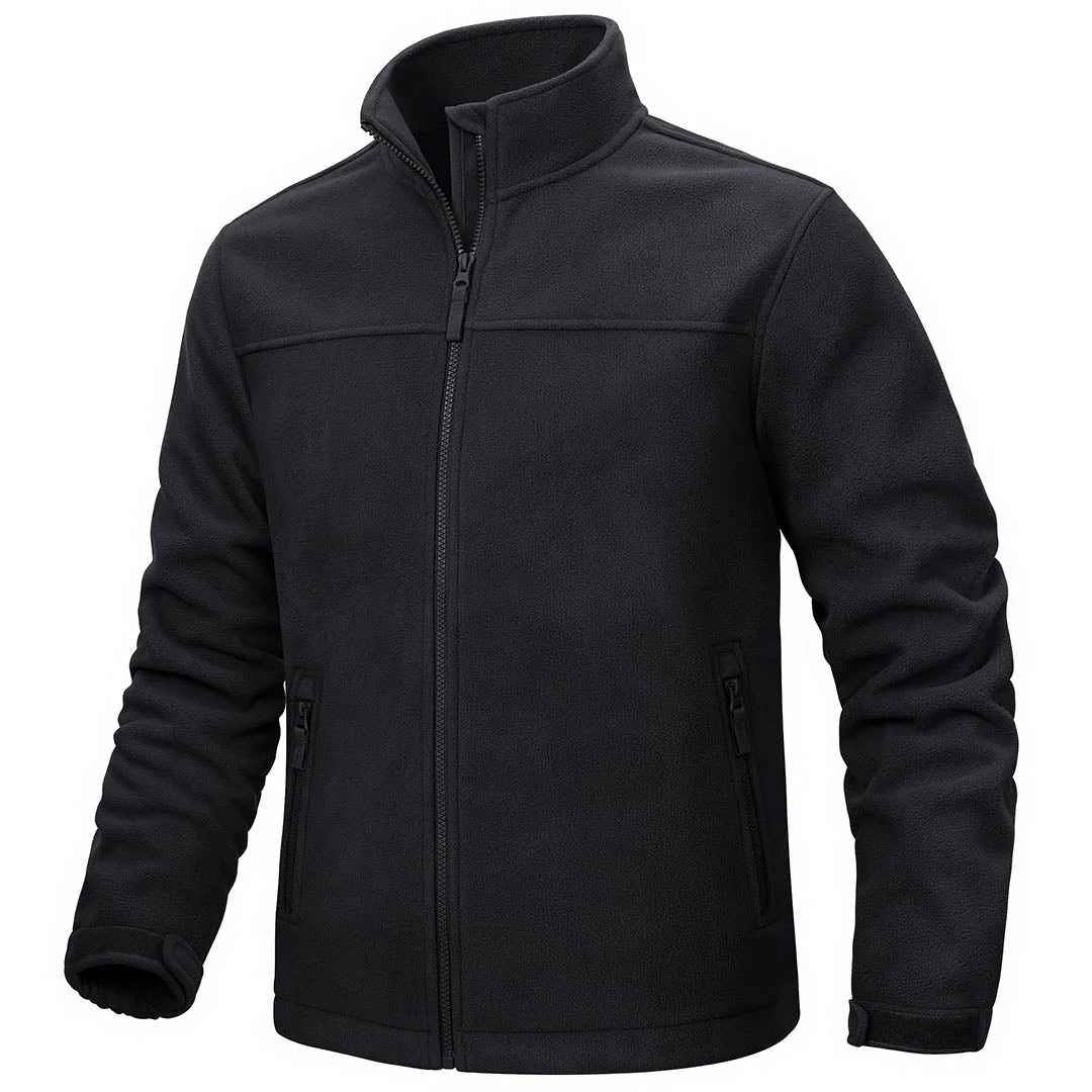 Men's Lightweight Full Zip Casual Fleece Jacket