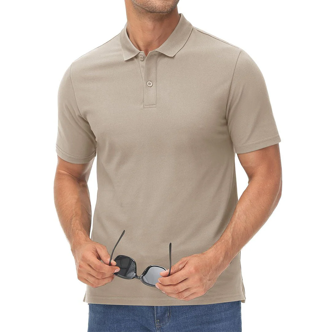 Men's Cooling Summer Casual Pique Polo T-shirts