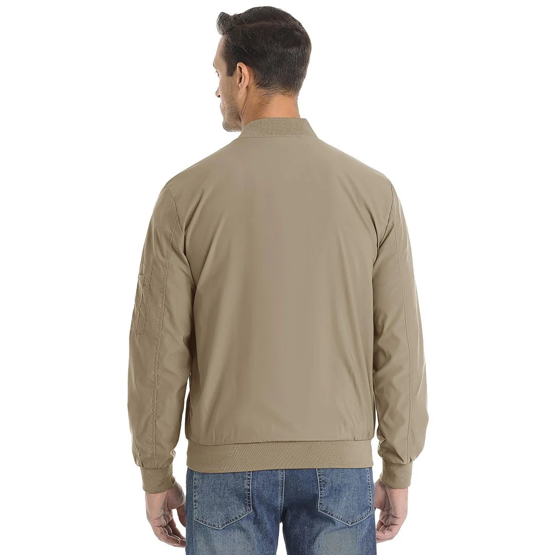 Men's Bomber Zip Pockets Outdoor Sport Jackets