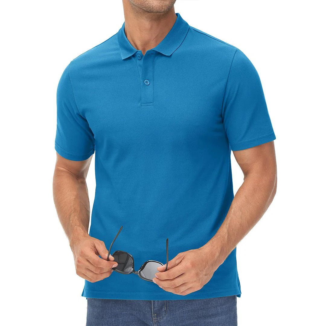 Men's Cooling Summer Casual Pique Polo T-shirts