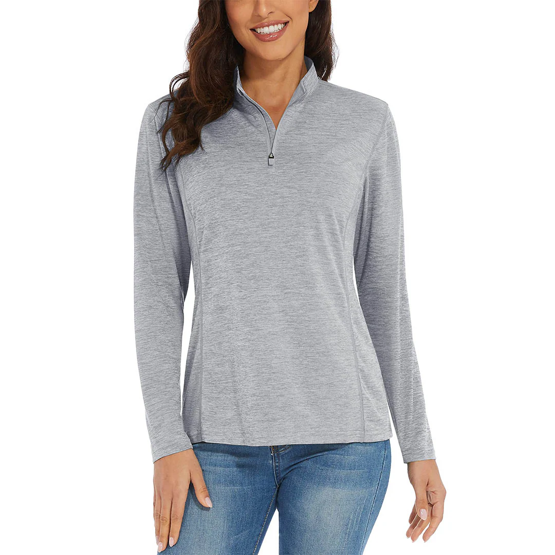 Women's UPF 50+ 1/4 Zip Quick Dry Hiking Shirts