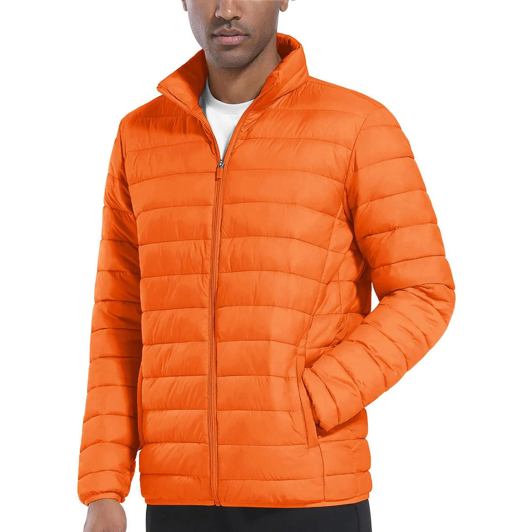 Men's Winter Puffer Jacket Warm Lightweight Water Repellent Windproof