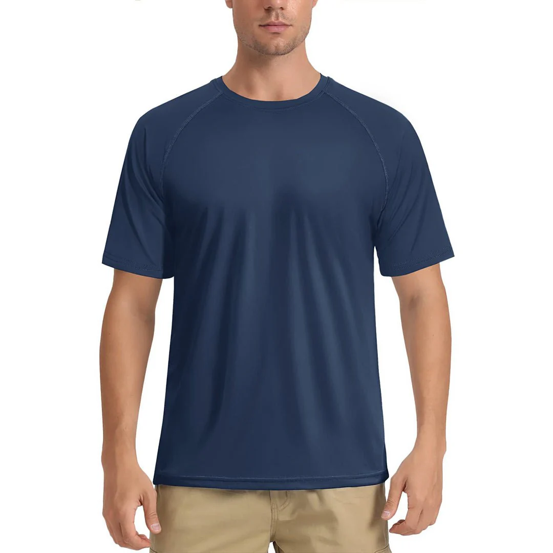 Men's UPF 80+ Breathable Quick-Dry Outdoor Swim T-Shirt