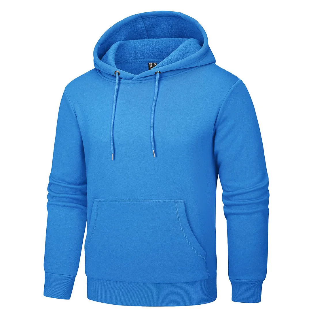 Men's Pullover Fleece Zip Up Hoodie Cotton Casual Lightweight Sweatshirt