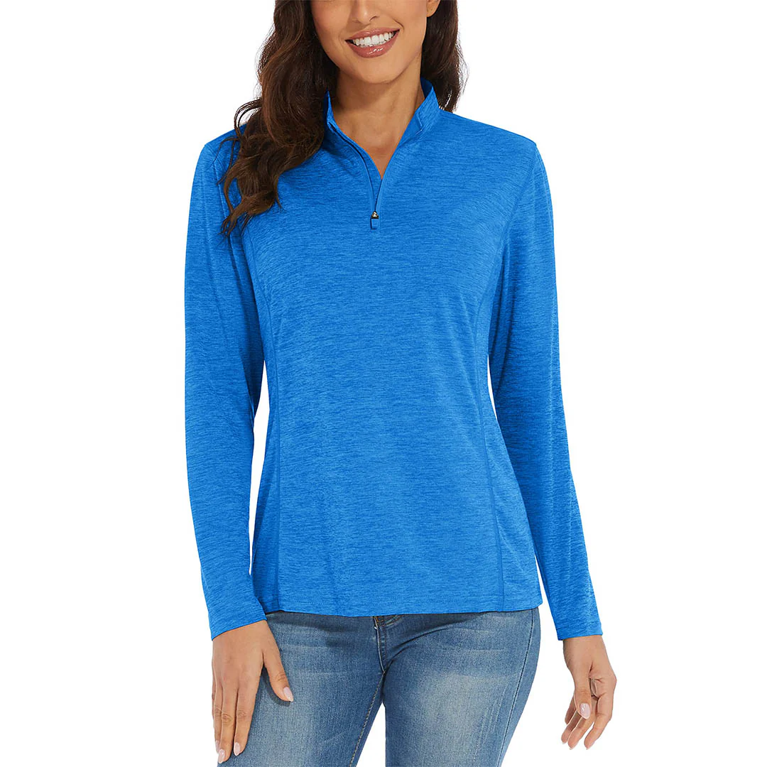 Women's UPF 50+ 1/4 Zip Quick Dry Hiking Shirts