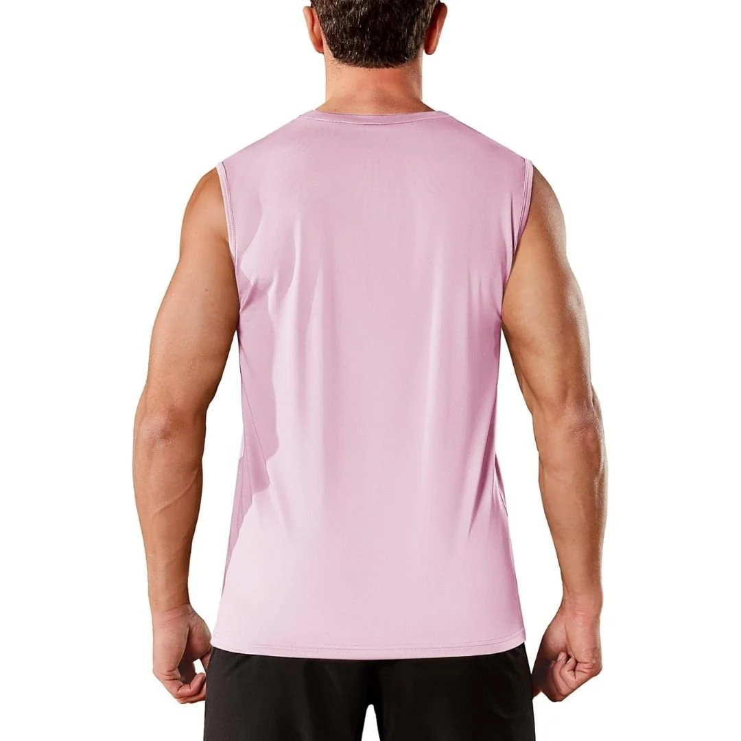 Men's UPF 50+ Sleeveless Quick Dry Gym Tank Tops