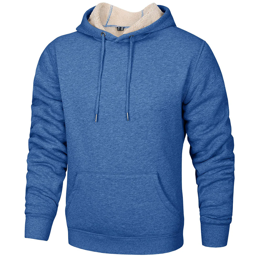 Men's Fleece Hoodie Sweatshirt Thick Fleece Lined