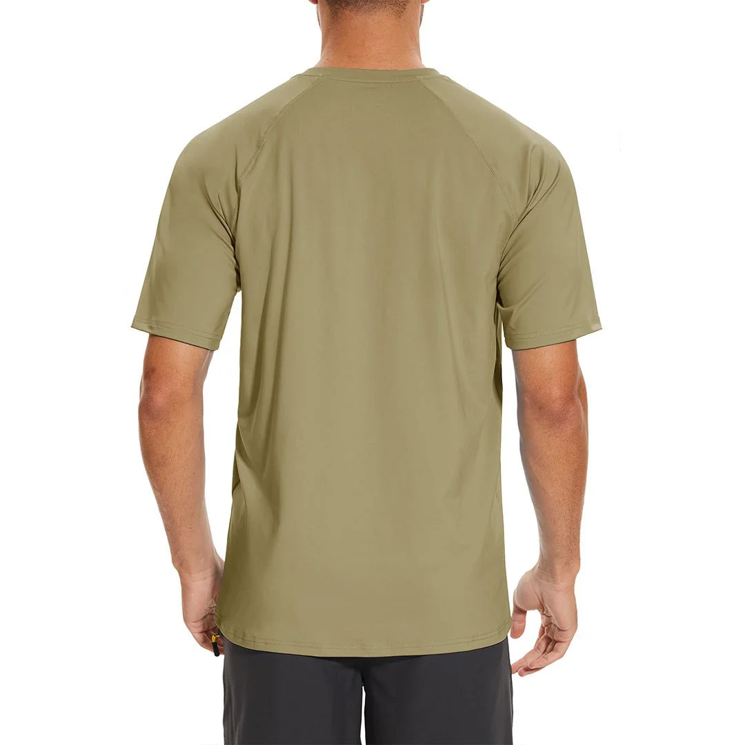 Men's UPF 80+ Breathable Quick-Dry Outdoor Swim T-Shirt