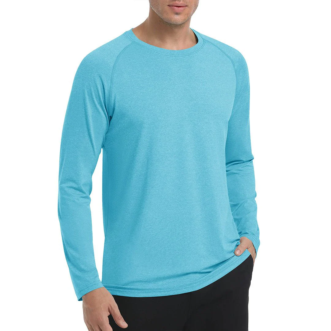 Men's UPF 50+ Fishing Swim Long Sleeve Shirts