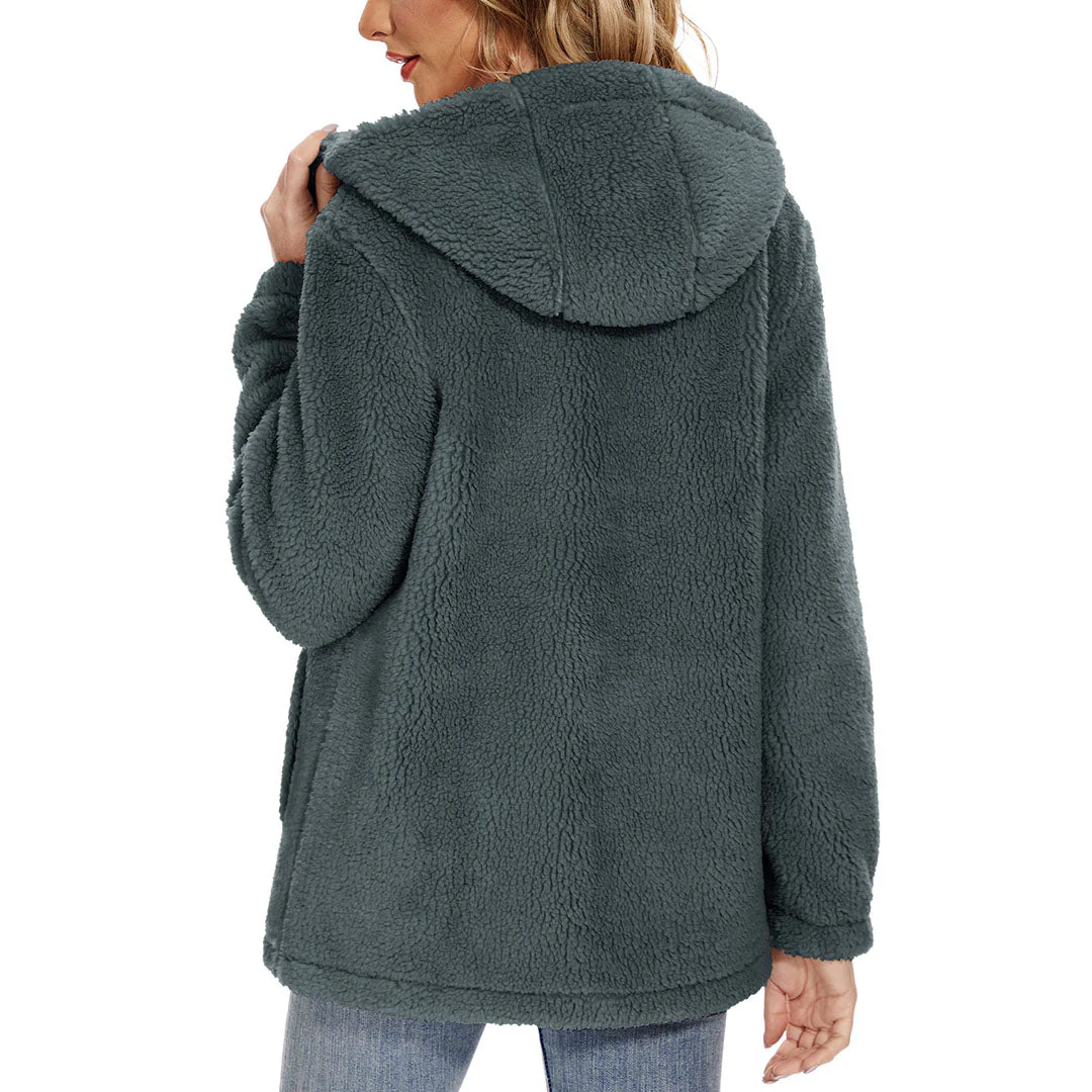 Women's Fuzzy Sherpa Fleece Fluffy Jackets