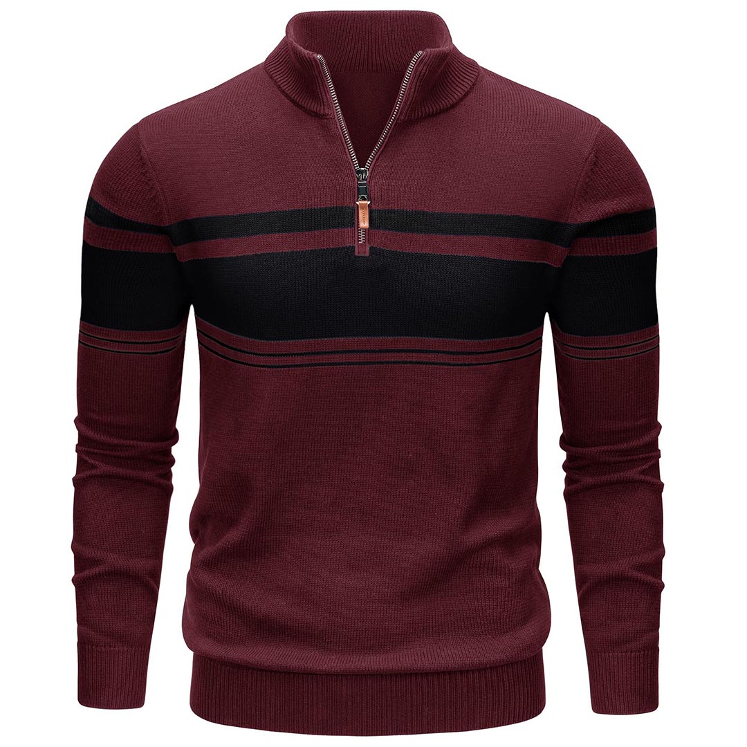 Men's Polo Sweaters Classic Cotton Knitted