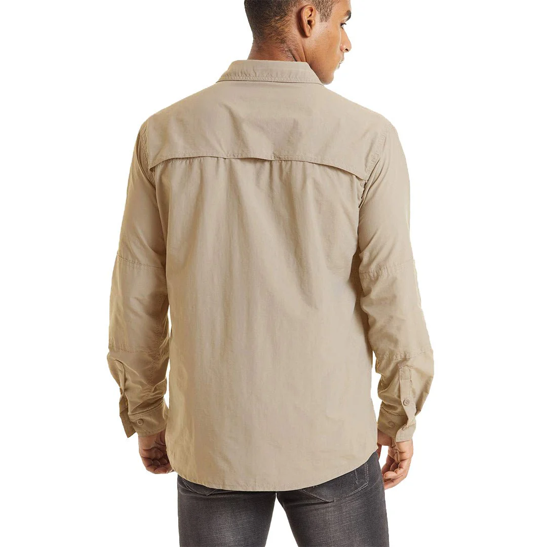 Men's Tactical Sun Protective Button-Down Long Sleeve Shirt