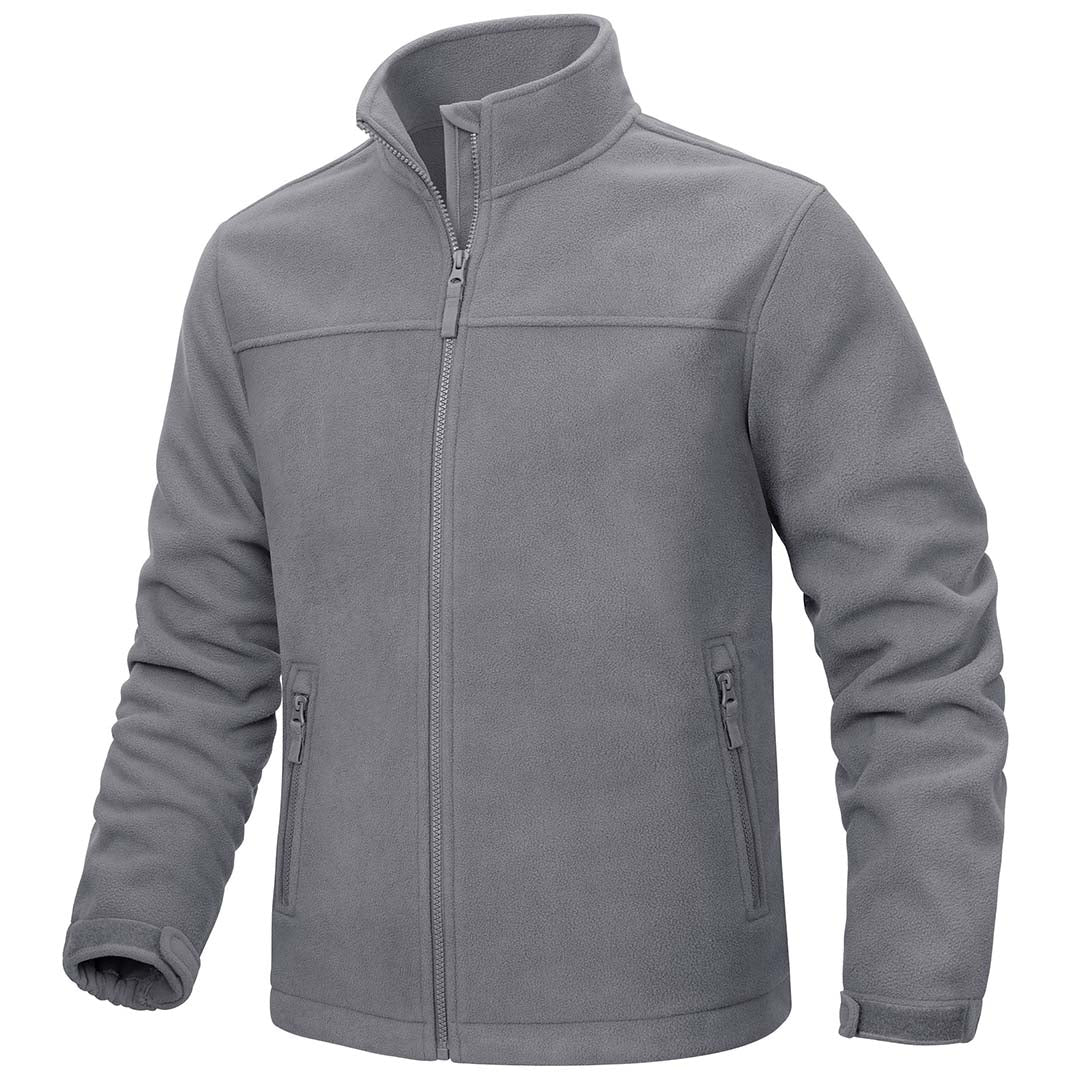 Men's Lightweight Full Zip Casual Fleece Jacket