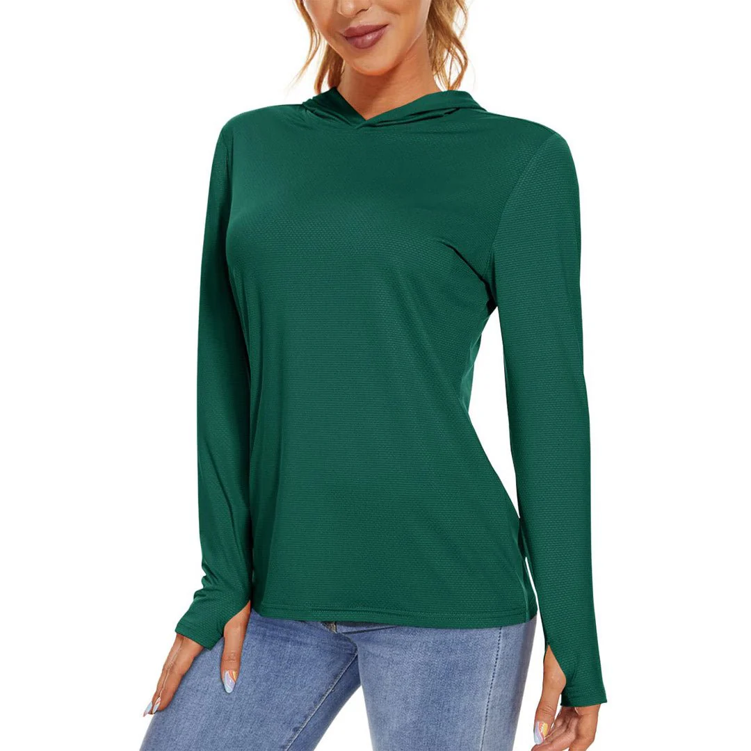Women's UPF 50+ Sun Protection Long Sleeve Hoodies Shirts