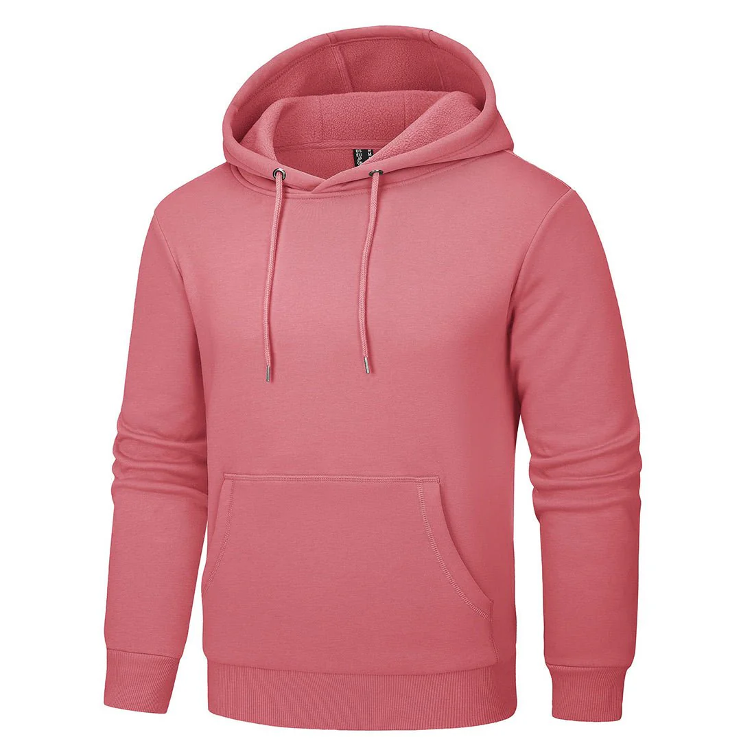 Men's Pullover Fleece Zip Up Hoodie Cotton Casual Lightweight Sweatshirt