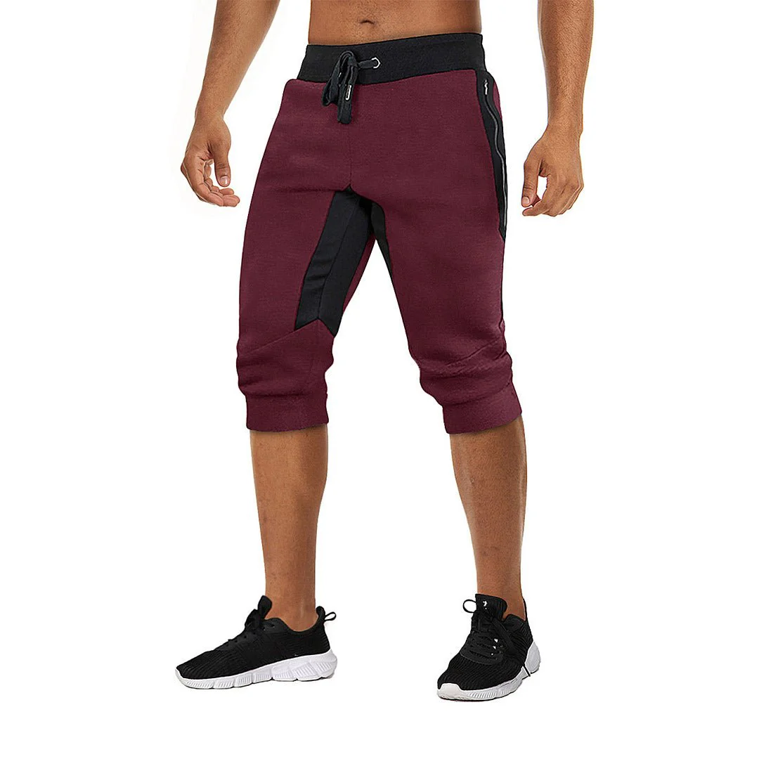 Men's 3/4 Joggers Slim Fit Capri Pants