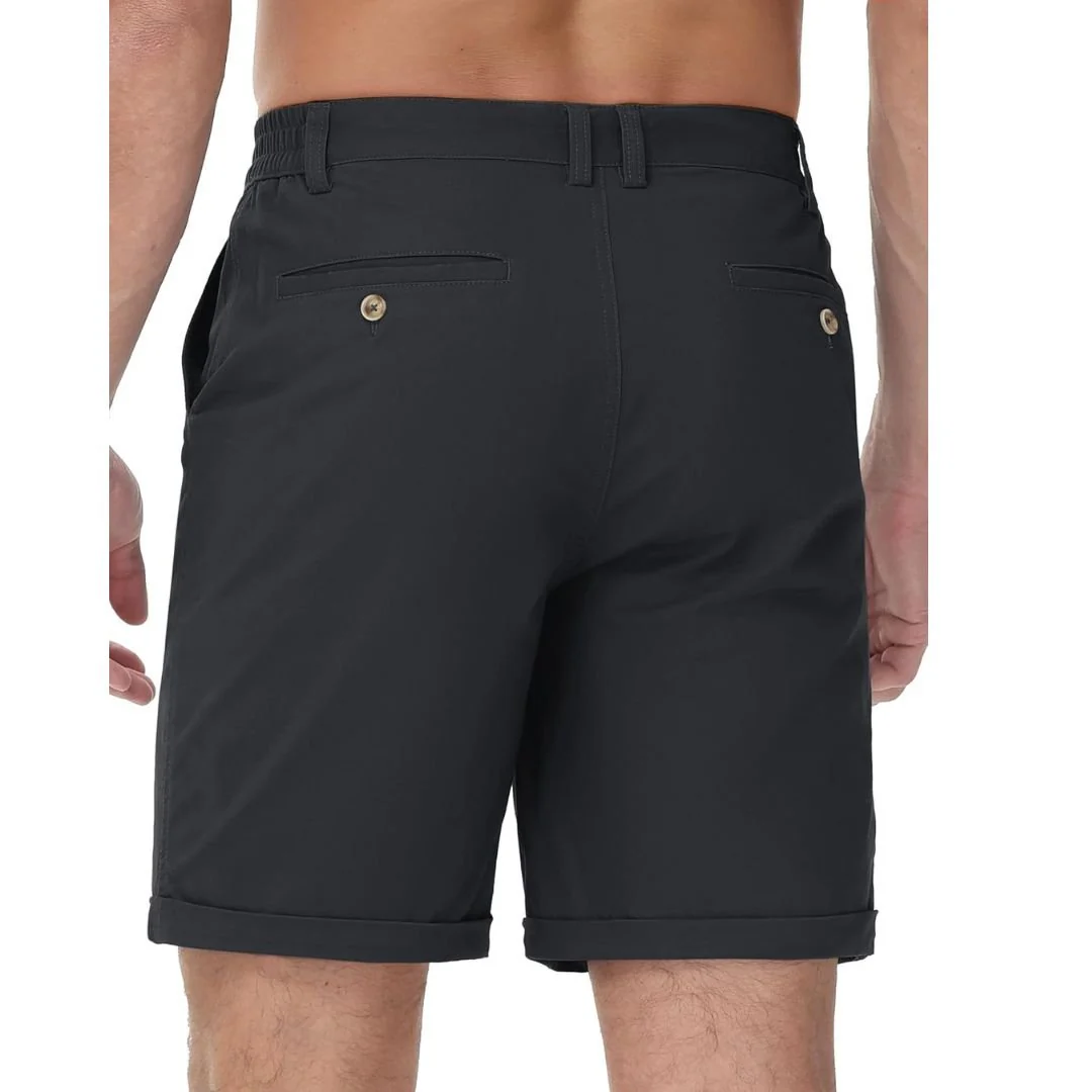 Men's Classic Stretch Chino Shorts with Pockets