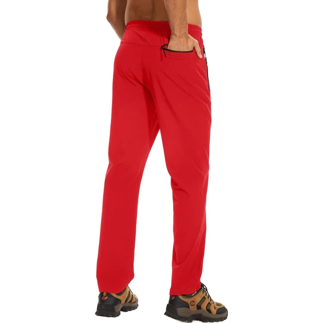 Mens Casual Pants Lightweight Quick Dry Water Resistant Joggers with Pockets