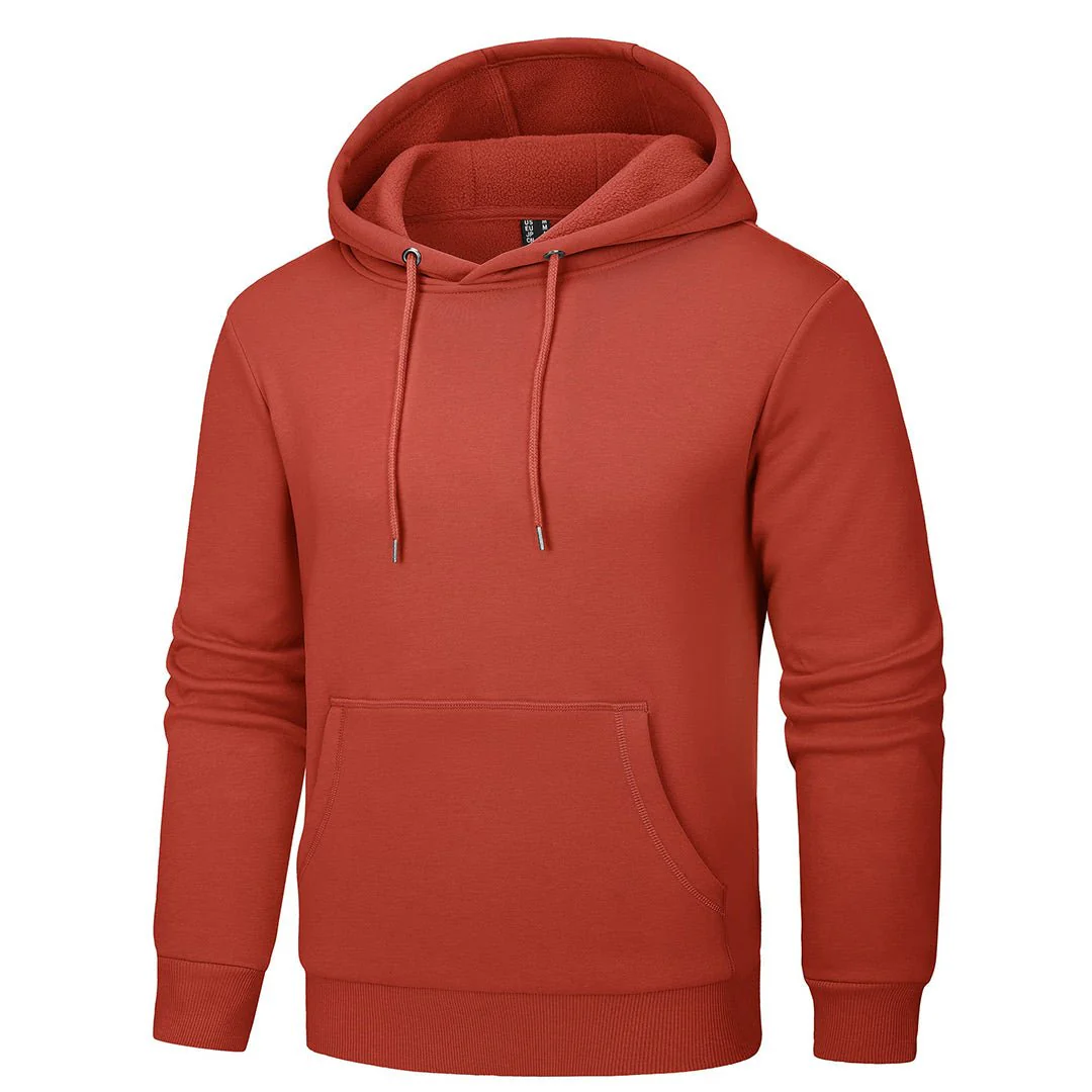 Men's Pullover Fleece Zip Up Hoodie Cotton Casual Lightweight Sweatshirt