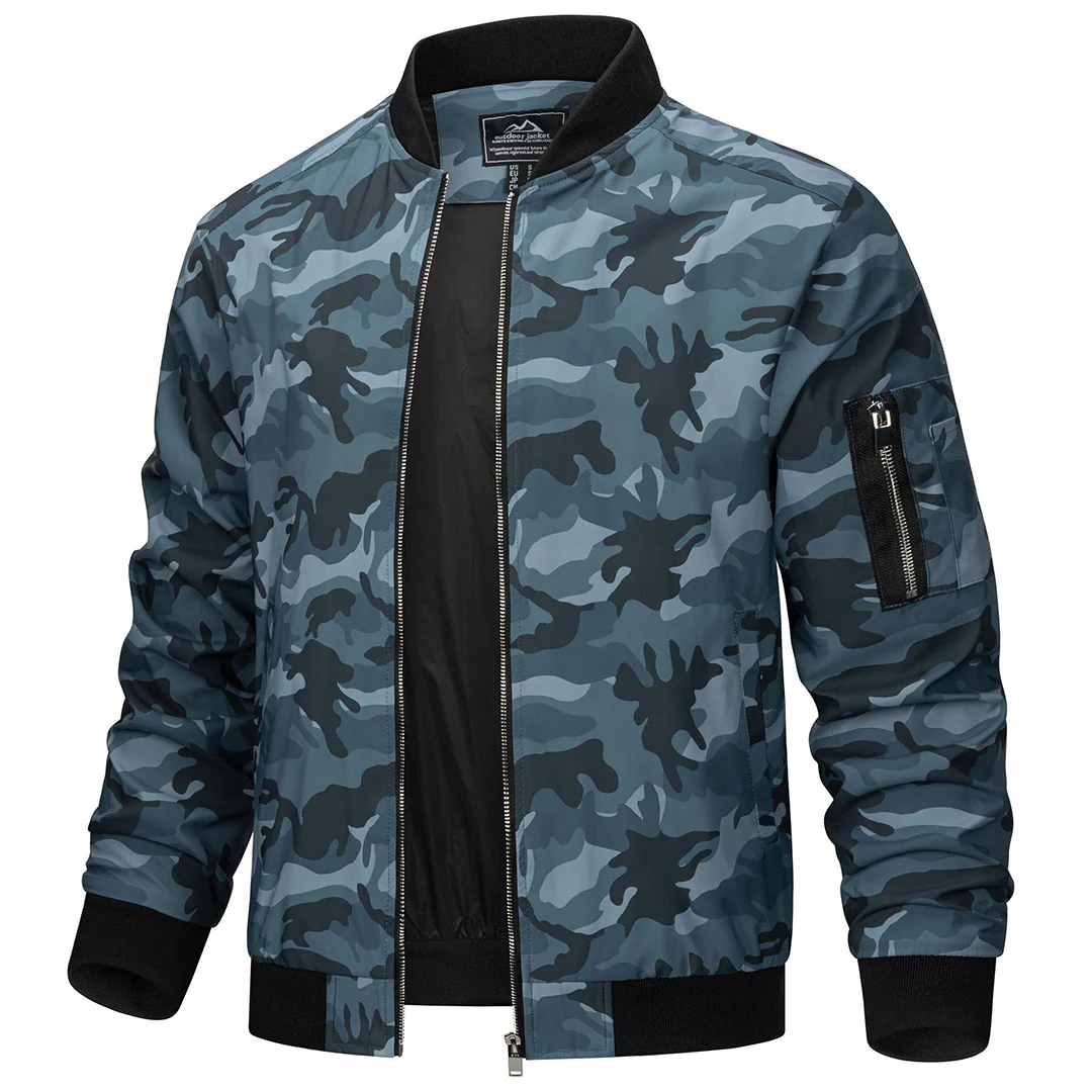 Men's Lightweight Bomber Zip Jackets