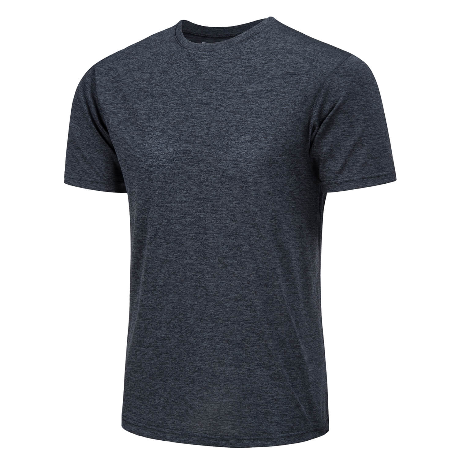 Men's Quick-Dry Solid Round Neck T-shirt
