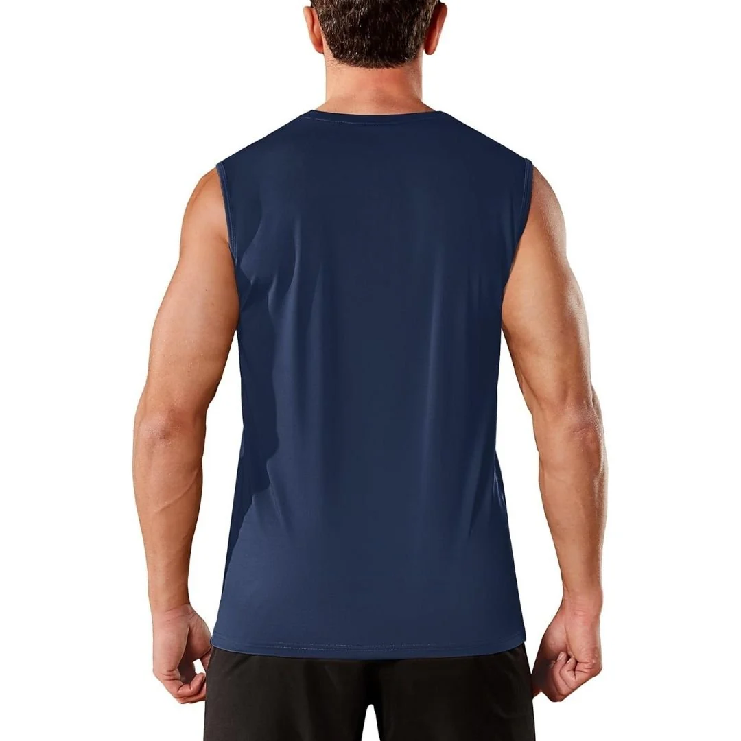 Men's UPF 50+ Sleeveless Quick Dry Gym Tank Tops