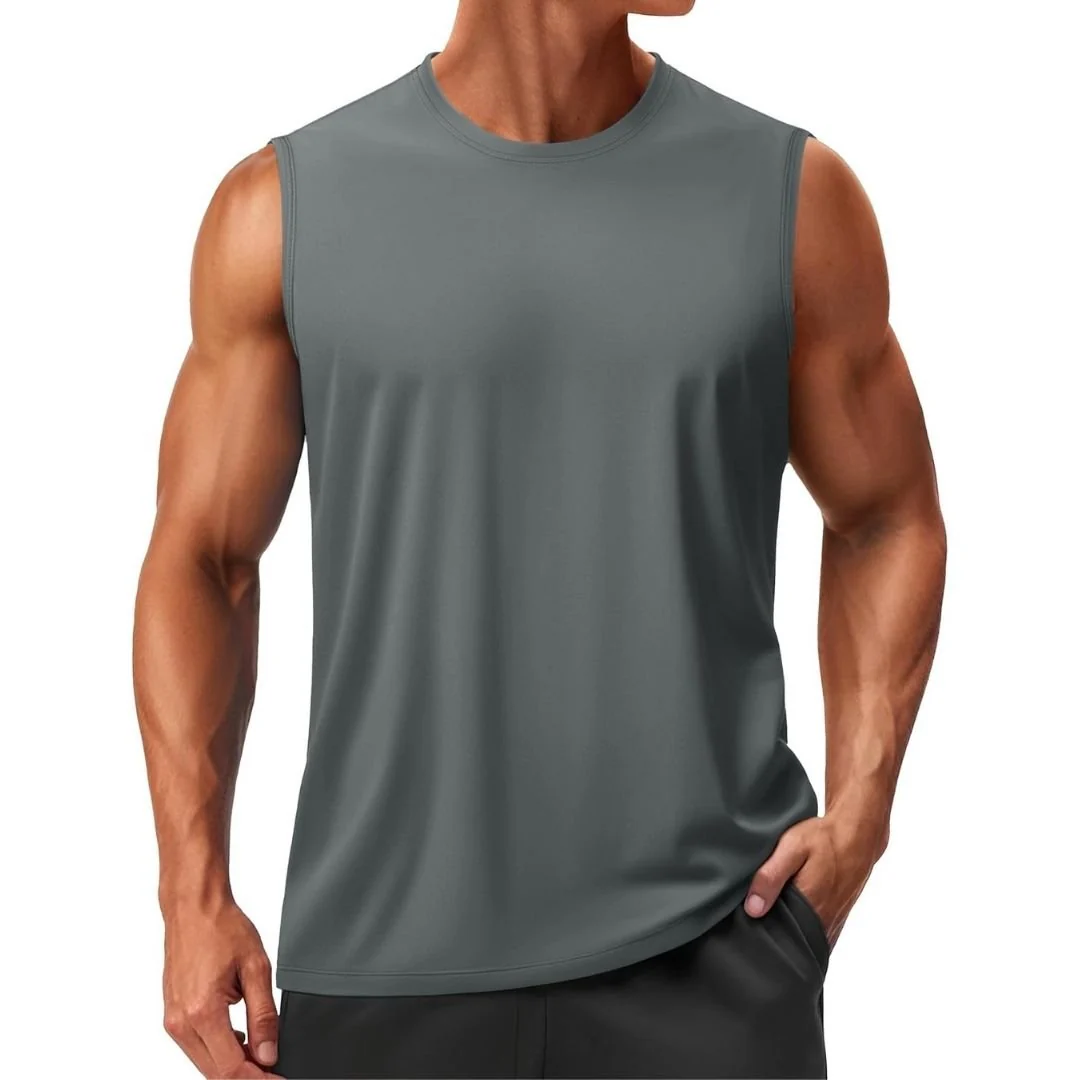 Men's UPF 50+ Sleeveless Quick Dry Gym Tank Tops