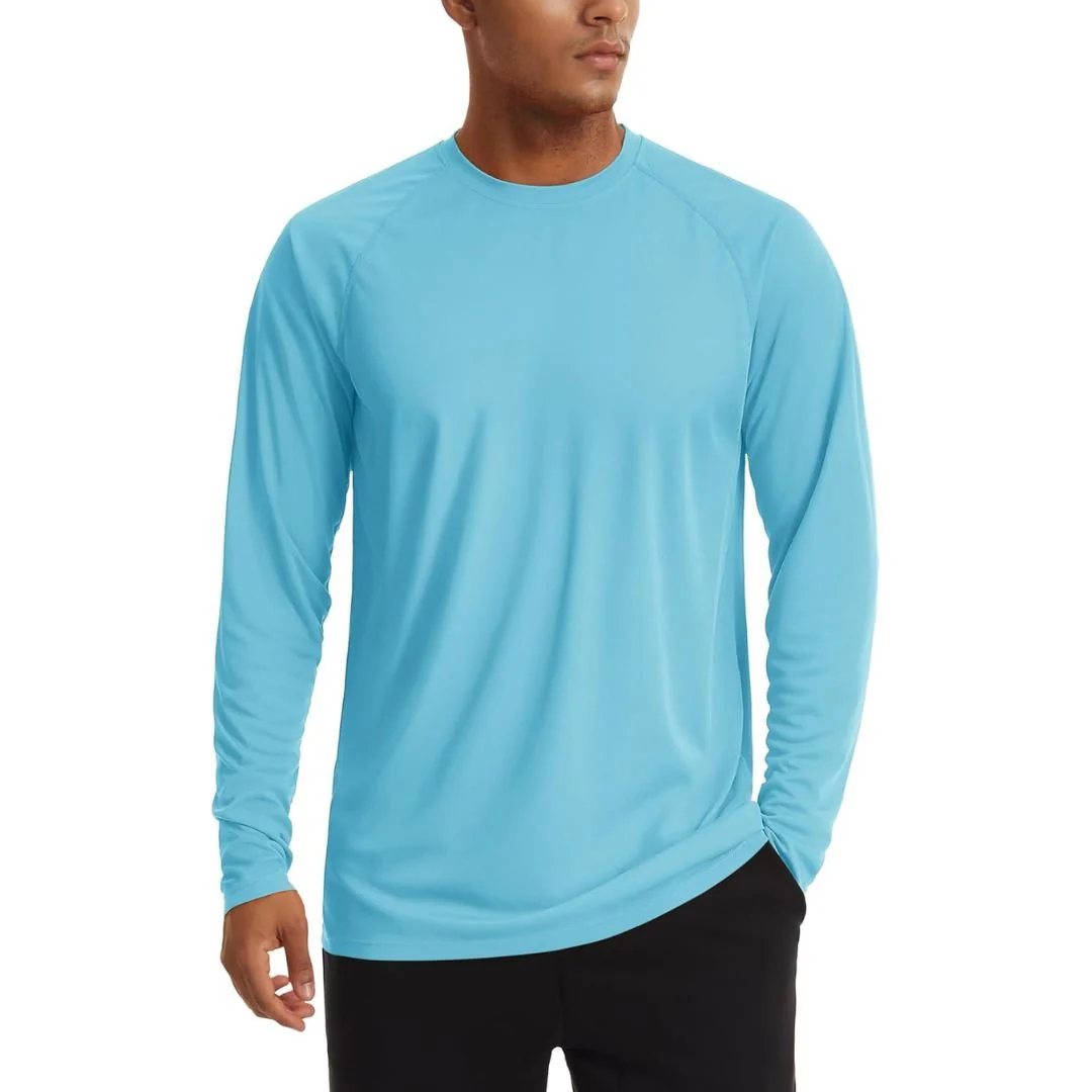 Men's UPF 50+ Long Sleeve Quick Dry Sun Protection Shirt