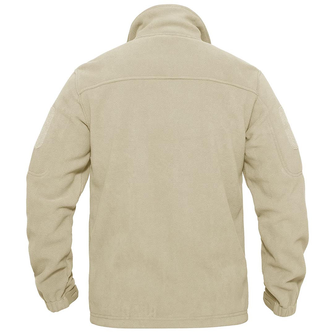 Men's Tactical Fleece Jackets Full Zip Coat with Multi Pockets