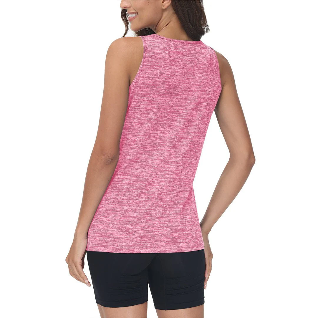 Women's Lightweight Athletic Yoga Crewneck Tank Tops