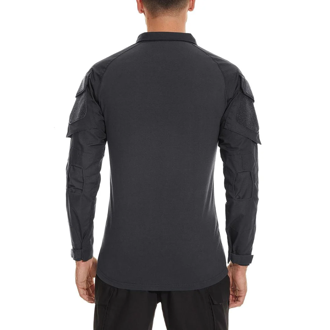 Men's Tactical 1/4 Half Zip Sweatshirt Assault Design Combat Shirt