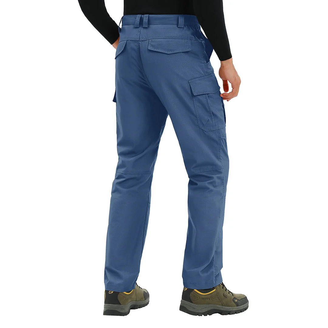 Men's 9 Pockets Ripstop Water Repellent Tactical Pants
