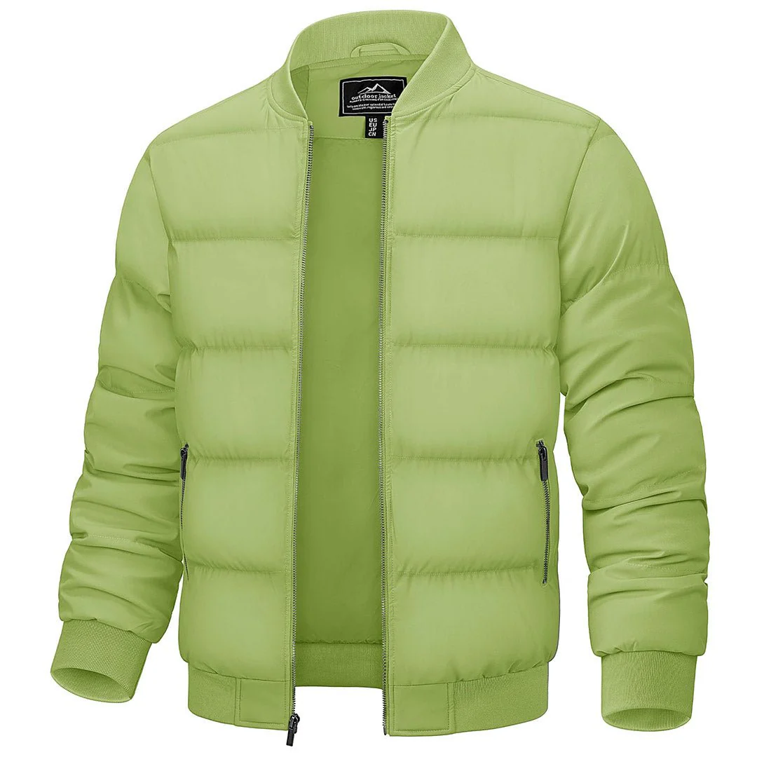 Men's Quilted Puffer Jacket Lightweight Water-Resistant Warm Winter Coat