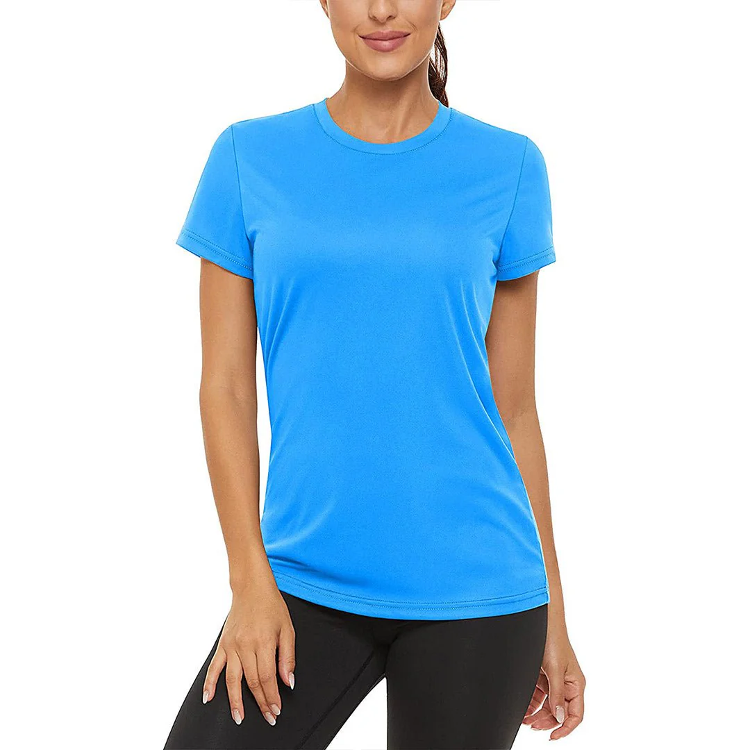 Women's Sun Protection Quick Dry Outdoor Yoga Running T-shirts