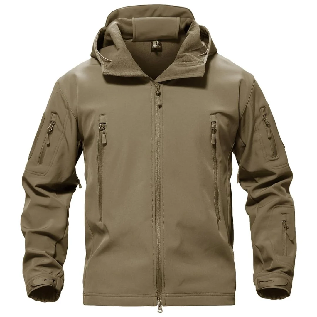Men's Water Resistant Windbreaker Tactical Soft Shell Coat
