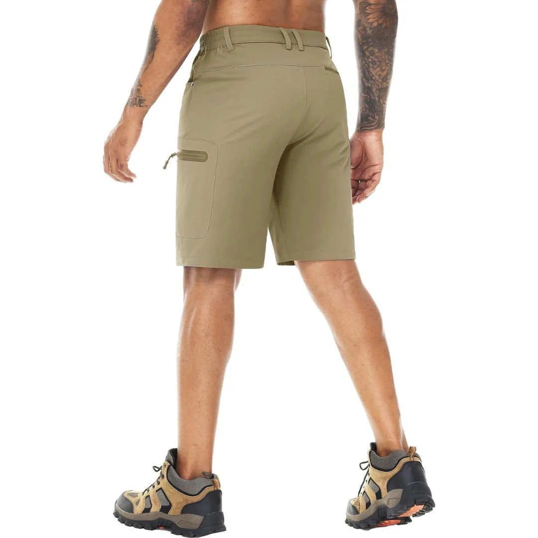 Men's Hiking Cargo Shorts with Zipper Pockets