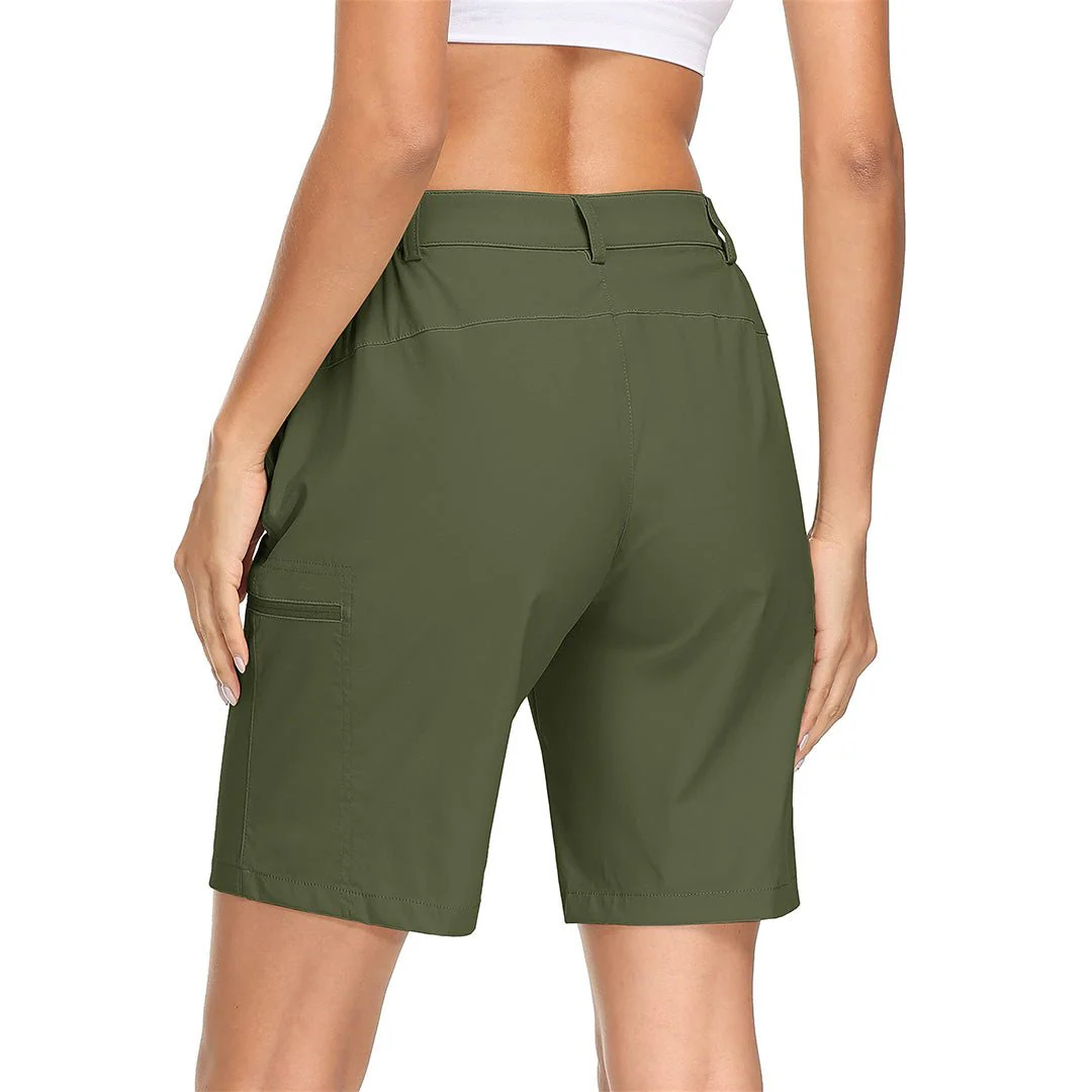Women's Hiking Workout Quick Dry Cargo Shorts Multi Pockets