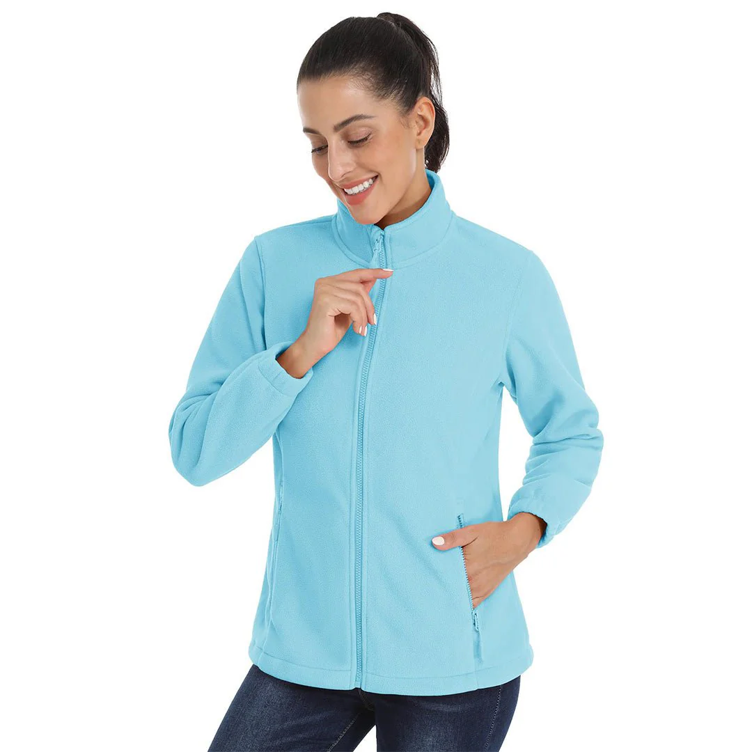 Women's Fleece Full Zip Lightweight Jacket