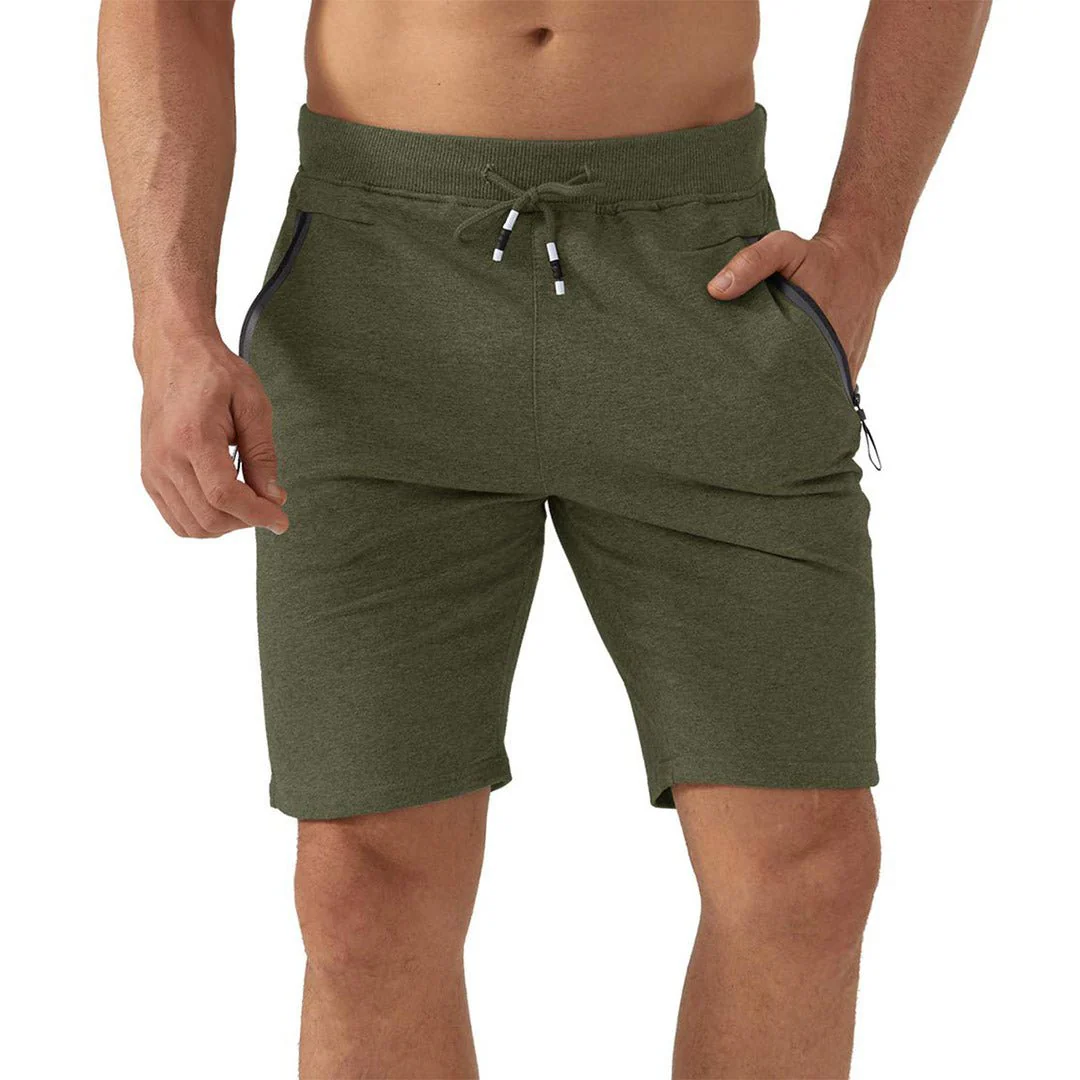Men's Lightweight Gym Elastic Waist Running Shorts