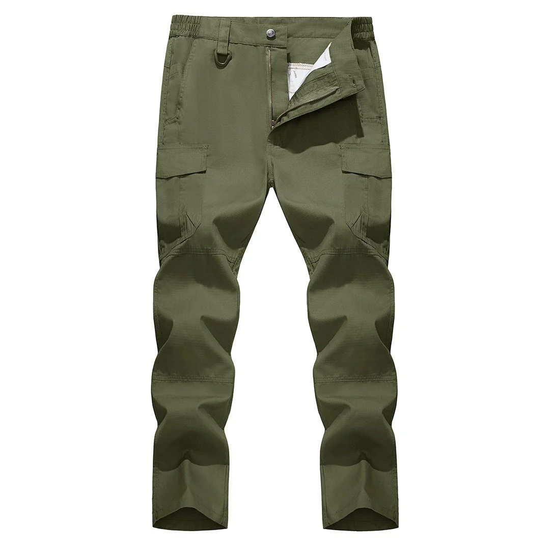 Men's 9 Pockets Ripstop Water Repellent Tactical Pants