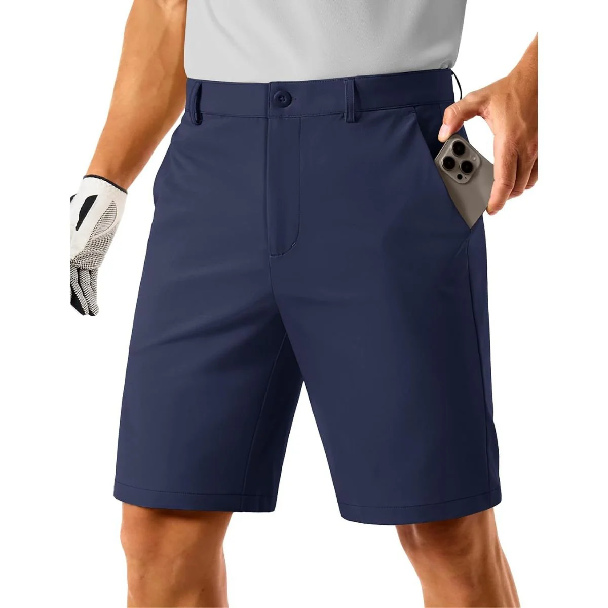 Men's Golf Quick Dry Casual Flat Front Shorts with 4 Pockets
