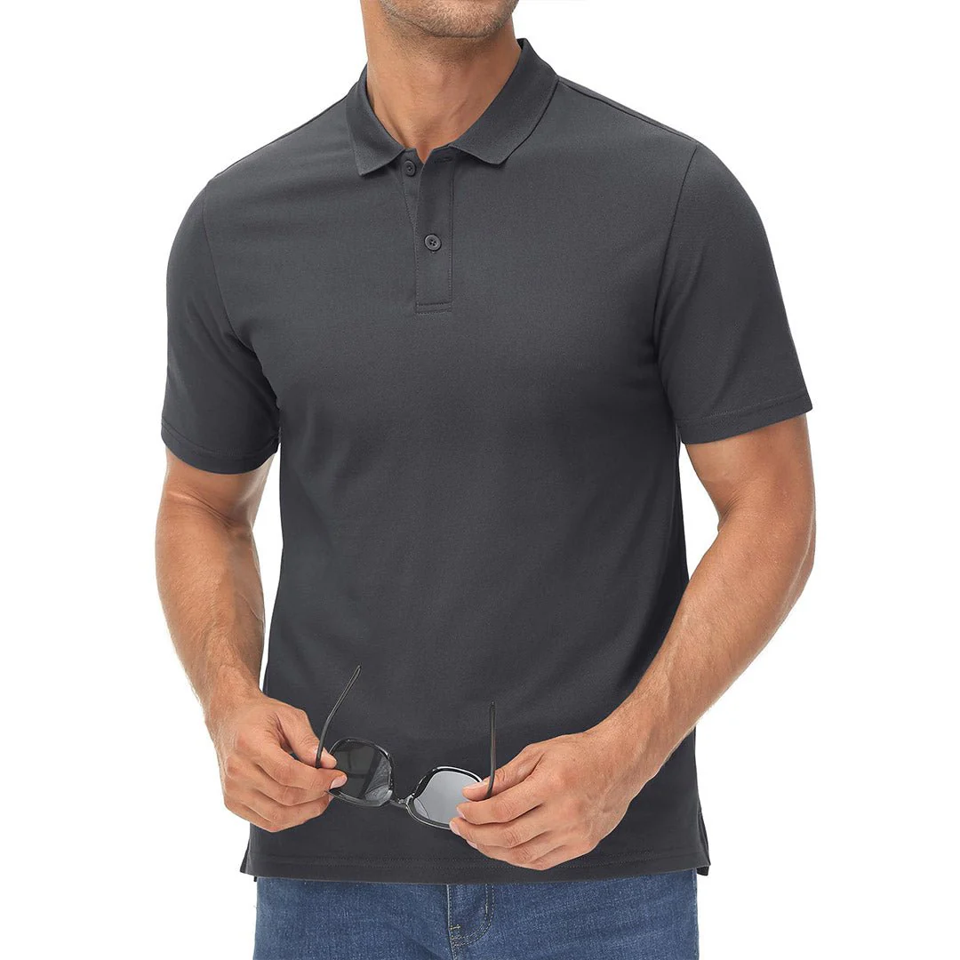 Men's Cooling Summer Casual Pique Polo T-shirts