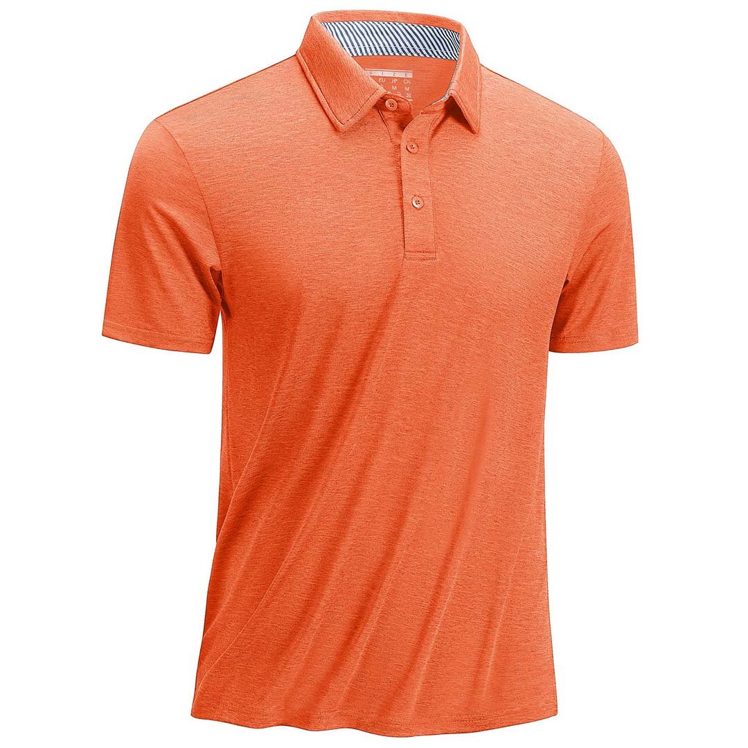 Men's Casual Polo Golf Shirts Quick Dry 3 Buttons