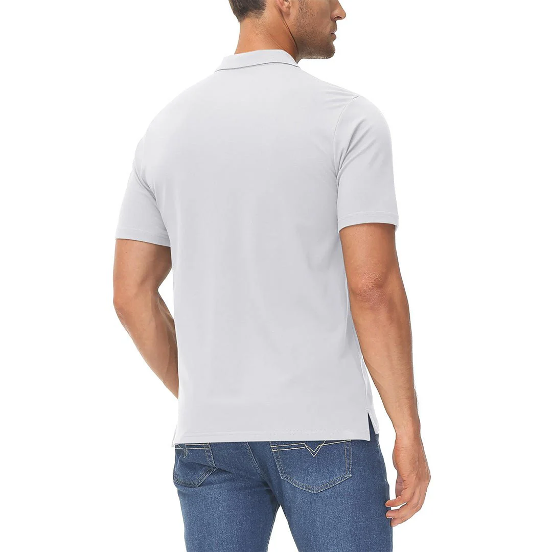Men's Cooling Summer Casual Pique Polo T-shirts