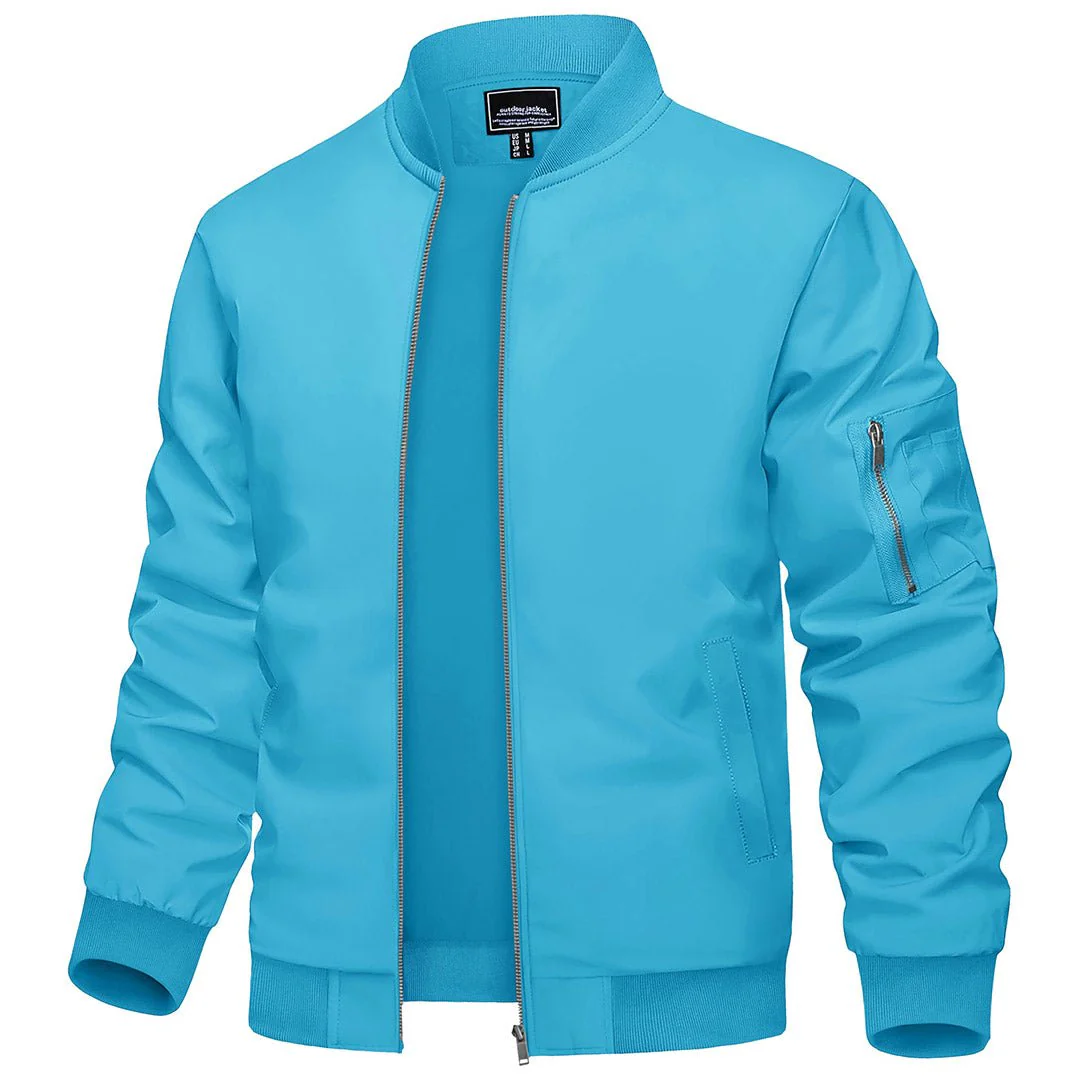 Men's Lightweight Bomber Zip Jackets